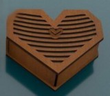 OrsiDekor Szíves romantikus fa doboz