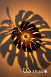 OrsiDekor Trópusi leveles árnyékvető fali lámpatest fából 3db szett
