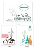 OrsiDekor Ujjlenyomatfa, biciklis, színes - többféle