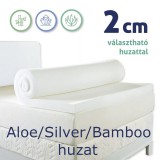 Ortho-Sleepy Memory topper fedőmatrac, Silver, Aloe vagy Bamboo huzattal, 2cm magas, 120x200cm