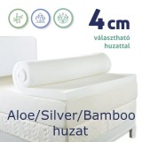 Ortho-Sleepy Memory topper fedőmatrac, Silver, Aloe vagy Bamboo huzattal, 4cm magas