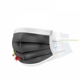 Orvosi maszk 3 rétegű, fekete