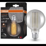 OSRAM Dimmelhető LED izzó, füstös, E27, 11 W, VINTAGE GLOBE, meleg fehér (4058075761353)