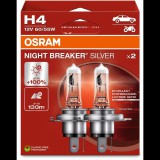 OSRAM H4 Night Breaker SILVER +100%, 2 db (64193NBS-2HB)