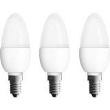 OSRAM LED E14 Gyertya forma 5.7 W = 40 W Melegfehér (O x H) 38 mm x 105 mm EEK: A+ 3 db (4052899955530)