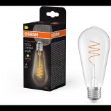 OSRAM LED izzó, átlátszó, E27, 3,4 W, VINTAGE EDISON, meleg fehér (4058075837027)