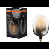OSRAM LED izzó, füstös, ovális, E27, 4,5 W, VINTAGE, meleg fehér (4058075836181)