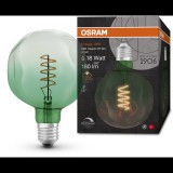 OSRAM LED izzó, zöld, VINTAGE, E27, 4,5 W, GLOBE, meleg fehér (4058075761858)