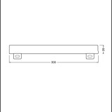 Osram LEDinestra dimmelhető LED cső izzó 4,5W 250lm 2700K S14s - Meleg fehér (4058075135529)