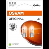 Osram Original W5W, 12 V, 5 W, W2.1x9.5d, 2 db (2825-2BL)