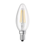 OSRAM Retrofit gyertya alakú átlátszó 230V E14 LED EQ40 4000K