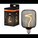OSRAM Spirál LED izzó, E27, SQUARE BLACK, szabályozható meleg fehér (4058075840300)