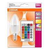 Osram Star+ LED fényforrás Gyertya E14 5,5W 470lm 2700K matt búra RGBW távirányítható (4058075144309)