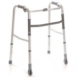 Összecsukható, állítható járókeret 2 kerékkel - M-es