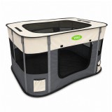 Összecsukható hordozható kisállat kennel kutyáknak és cicáknak, 90 x 70 x 60 cm