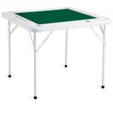 Összecsukható Mahjong Asztal Négyjátékos Csészetartóval Chiptálcával