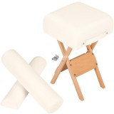 Összecsukható szék masszázságyhoz 2 masszázshengerrel