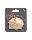 Összegömbölyödő róka, állatos fém sarokkönyvjelző