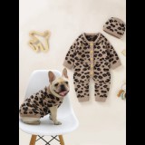 Összeillő baba-kiskutya szett, párducmintás