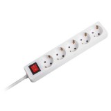 Öt férőhelyes földelt elosztó kapcsolóval. 1,5 méter