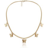 Öt pillangós nyaklánc