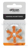 OTICON 13 Elem Hallókészülékhez 6 db
