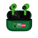 OTL Minecraft Icons TWS In-Ear Bluetooth Fülhallgató Headset - Zöld (MC1227)