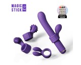 OTOUCH Magic Stick - vibrátor cseréléhető feltétekkel (lila)