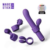 OTOUCH Magic Stick - vibrátor cseréléhető feltétekkel (lila)