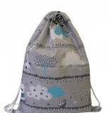 Ovis tornazsák - szürke - türkizkék állatos