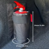 Oxford szövet autó tűzoltókészülék tároló, 11 cm átmérő