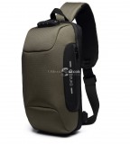 OZUKO lopásbiztos biztonsági záras városi hátizsák (18×10×35 cm) Fekete