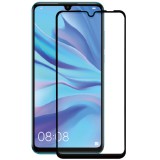 OEM Huawei P Smart 2020 üvegfólia, tempered glass, előlapi, 9D, edzett, hajlított, fekete kerettel