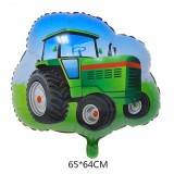 Óriás Traktoros fólia lufi - 65 x 64 cm