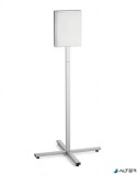 Padlóállvány, kültéri, A4, DURABLE "INFO STAND", antracit-szürke