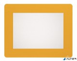 Padlójelölő ablak, sárga, A4, eltávolítható, DURABLE