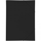 PAGNA Gummizugmappe A3 PP 3 Einschlagklappen schwarz (21638-01) (21638-01)