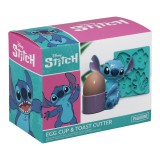 Paladone Egg Cup, Disney: Stitch, Official, Tojástartó és pirítós serpenyő szett