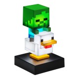 Paladone PP16289MCFID Minecraft Chicken Jockey ikon dekor lámpa