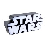 Paladone ‎PP8024SW Star Wars Logo, Official, Fekete-Fehér, Asztali lámpa