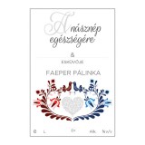 Pálinkás cimke A násznép egészségére Faeper 5 db/csomag