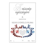 Pálinkás cimke A násznép egészségére Vegyes gyümölcs 5 db/csomag