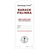 Pálinkás cimke Belsőleg Barack Hosszú 5 db/csomag