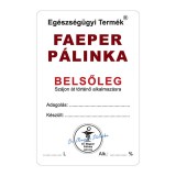 Pálinkás cimke Belsőleg Faeper 5 db/csomag