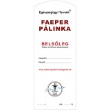 Pálinkás cimke Belsőleg Faeper Hosszú 5 db/csomag