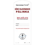 Pálinkás cimke Belsőleg Gönci kajszibarack Hosszú 5 db/csomag