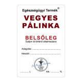 Pálinkás cimke Belsőleg Vegyes 5 db/csomag