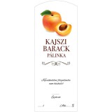 Pálinkás cimke ECO Kajszi barack Hosszú 5 db/csomag