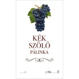 Pálinkás cimke ECO Kék szőlő 5 db/csomag