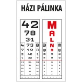 Pálinkás cimke Málna Pálinka 5 db/csomag